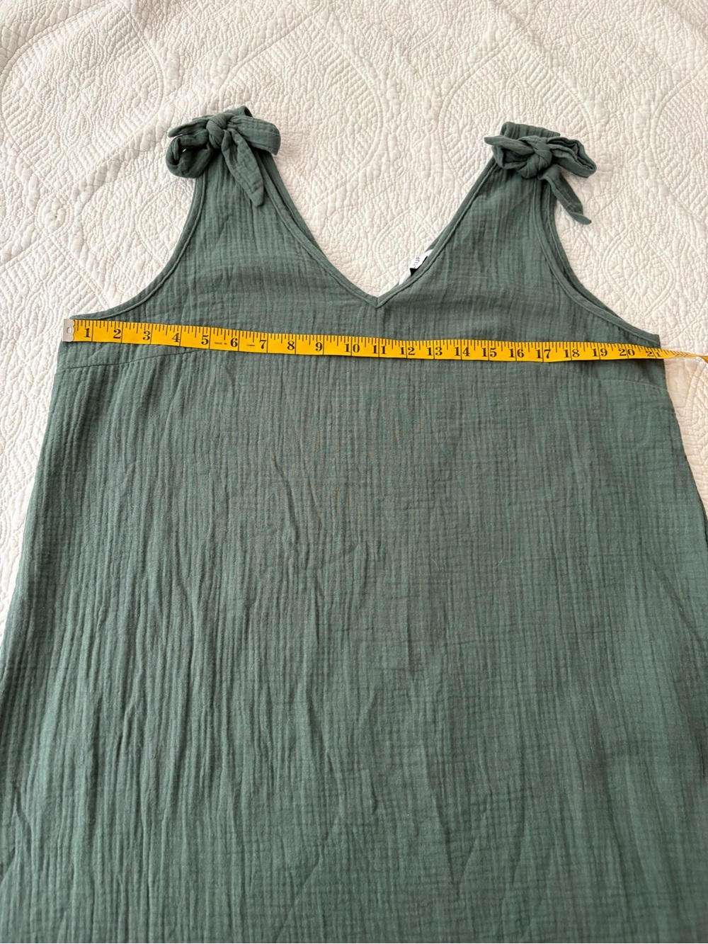 Cupshe Olive Green Tie-Shoulder V-Neck Swim Coverup - Picture 15 of 16